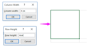 Convert 15 cm to in: How To Change Cell Size To Inches Cm Mm Pixels In Excel
