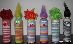 Fun And Funky Sand Arts Fun Faced Bottles Using A Funnel And Spoon Select Sand Colours And Pour Through The Funnel Sand Art Bottles Sand Art Crafts Sand Art