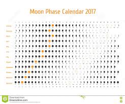 Vector Astrological Calendar For 2017 Moon Phase Calendar