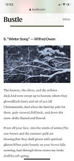 Download Pin By Robin Efaw Ralston On Poetry In 2021 Winter Songs Wilfred Owen Fall Back