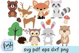 You will not receive a physical item. Woodland Animals Svg Woodland Animals Clipart Wild Animals 532493 Svgs Design Bundles