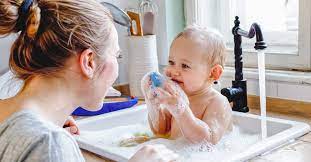 Take your time and gently place your baby into the water and allow them to get used to it. Baby Eczema Treatment 5 At Home Options For Rash Relief