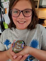 I've had this Smiley rock for almost 2 months I found it at the Utz Outlet  Store