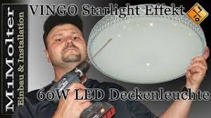 Llll➤ aktueller & unabhängiger lampe sternenhimmel projektor test oder vergleich august 2020 ✓ der lampe sternenhimmel projektor test oder preisvergleich zeigt aktuell besten produkte im. Decken Lampe Anschliessen Vingo Starlight Effekt Design 60w Led Deckenleuchte Youtube