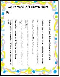 Anger Management Affirmation Chart For Kids