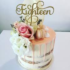 18th Birthday Cake Toppers Rose Gold Cake Topper 18th Eighteen 20colours Next Day Post Etsy 18th Birthday Cake 18th Birthday Cake For Girls Birthday Drip Cake