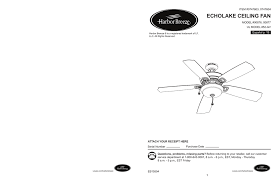 Harbor breeze ceiling fans are one of the quickest ceiling fans that are currently gaining much popularity in the market. Echolake Ceiling Fan Manualzz