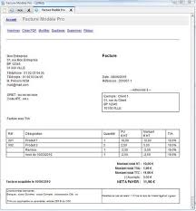 Modele Facture Gratuit Avec Tva Modele Facture Modele De Facture Gratuit Logiciel Comptabilite