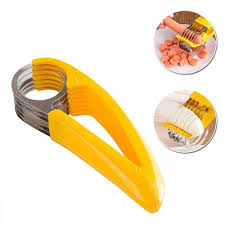 The thickness can be adjusted by adjusting the cutters. Buy Banana Slicer Fruit Cutter Stainless Steel Best Price Ido Lk