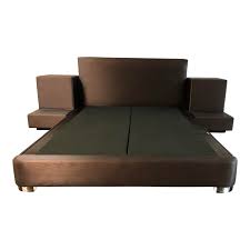 Beds, bed frames & divan bases └ beds & mattresses └ furniture └ home, furniture & diy all classic crush velvet bed set with a deep memory mattress and diamante headboard. Cal King Nathan Anthony Storage Bed Frame Nightstands Design Plus Gallery