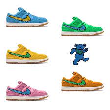 The Greatful Dead Bears X Nike Sb Dunk Red Nike Shoes Sneakers Fashion Jordan Shoes Girls
