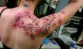 Nice Cherry Blossom Tree Tattoo On Shoulder Tree Tattoos Blossom Tree Tattoo Blossom Tattoo Cherry Blossom Tattoo