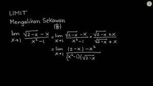 Check spelling or type a new query. Contoh Soal Menyelesaikan Limit Dengan Mengalikan Sekawan 1 Youtube