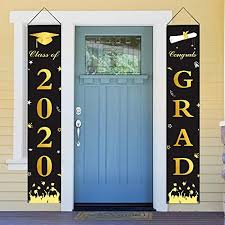 It's a time for new beginnings, celebrating accomplishments and looking forward to. Dazonge Graduation Decorations 2020 Congrats Grad Class Of 2020 Porch Sign Banners Graduation Party Supplies For Indoor And Outdoor Buy Online In Mongolia At Desertcart