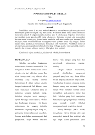 Mari kita bahas lengkap pengertian pendidikan menurut para ahli. Pdf Pendidikan Moral Di Sekolah