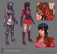 Mikala Hand Painted Texture Character Polycount Forum Hand Painted Textures Texture Painting Low Poly Models