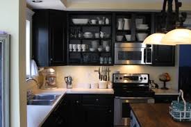 black cabinets diy