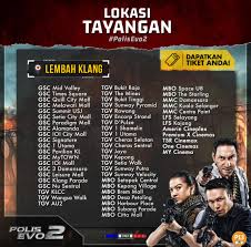 Polis evo 2 (also known as police evo for indonesian release) is a 2018 malaysian police action film directed by joel soh and andre chiew, starring zizan razak and shaheizy sam reprise their respective roles, with indonesian actress raline shah joined them as the main cast. Ramai Tak Sabar Nak Tengok Polis Evo 2 Kami Senaraikan Pawagam Untuk Rujukan Anda Jangan Lupa 20 November Tau