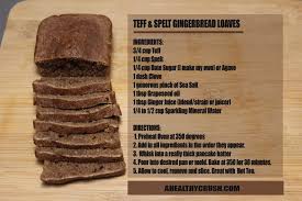 An alkaline electric twist on a comfort classic that is savory and satisfying. Teff And Spelt Gingerbread Loaf With Dr Sebi Approved Ingredients Alkaline Diet Recipes Dr Sebi Recipes Alkaline Spelt Bread Recipe
