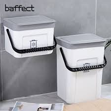Garbage Box Dust Bin Cabinet Door Hanging Storage Portable Plastic Kitchen Wall Mounted Debris Box Trash Bin Dustbin Gathe Hanging Storage Dustbin Kitchen Wall