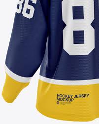 Download Men S Hockey Jersey In Apparel Mockups On Yellow Images Object Mockups