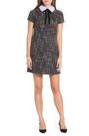 Tweed Shift Dress Main Color Black Tweed Tweed Shift Dress Work Dresses Outfits Shift Dress