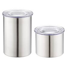 Most airscape canister are also airtight so as to ensure that the materials inside remain fresh. Stainless Steel Airscape Canisters The Container Store