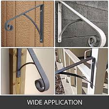 Our hand rails come with a lifetime warranty. Lovshare Handrail Railing Wrought Iron Post Mount Step Grab Rail For Wall Mounted 1 To 2 Steps Gray Solid Hand Rail Stair Pricepulse