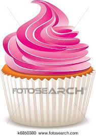 ✓ free for commercial use ✓ high quality images. Vector Pink Cupcake Clipart K6850380 Fotosearch