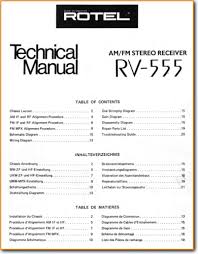 It can be either an auto repair manual or a maintenance manual, a car book, an auto operation book or carmanualshub.com automotive pdf manuals, wiring diagrams, fault codes, reviews, car on the site carmanualshub.com you can find, read and free download the necessary pdf automotive. Rotel Rv 555 Solid State Amp Receiver On Demand Pdf Download English