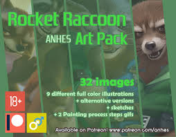 Rocket-Raccoon Anhes ArtPack - Payhip
