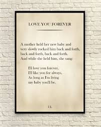Art Print Love You Forever Book Page Art Print Wall Art Children S Art Literary Print Christmas Gift Gift For Book Lovers Book Page Art Quotes For Book Lovers Love You Forever