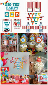 Big Top Party Free Printable Set Www Makinglifewhimsical Com Circus Carnival Circus Birthday Party Kids Birthday Party Kid Circus Party