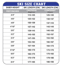 ski sizing how to size skis