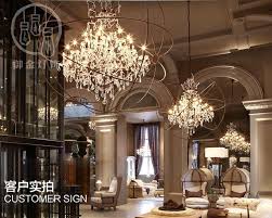 Vintage Orbital K9 Crystal Chandelier Lamp Diy American Home Deco Living Room Retro Rust Iron Luxury Chandelier Lighting Fixture Pendant Lights Aliexpress