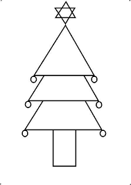 In the very first step of the christmas tree, you need to draw a triangle. How To Draw A Decorative Christmas Tree Using Geometrical Shapes