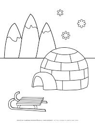 When a child colors, it improves fine motor skills, increases concentration, and sparks creativity. Winter Coloring Pages Igloo And A Slide Planerium
