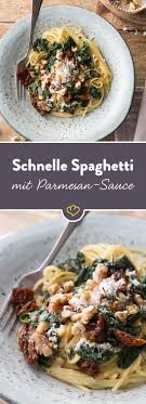 Spaghetti Mit Getrockneten Tomaten Spinat Und Walnussen Rezept Rezepte Nudelsauce Getrocknete Tomaten