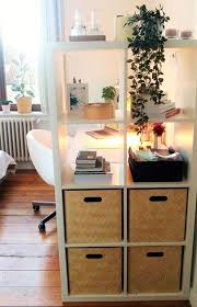 33 Marvelous Room Divider Ideas To Optimize Your Space 33 Marvelous Room Divider Ideas To Optimize You In 2020 Room Divider Ideas Bedroom Ikea Kallax Shelf Cozy Desk