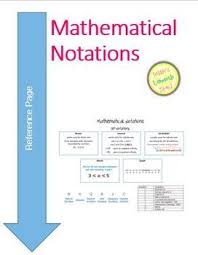Set Notations Reference Chart With Number Symbols Set Notation Reference Chart Notations