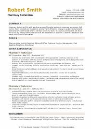 Pharmacy Technician Resume Samples Qwikresume