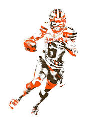 Baker Mayfield Cleveland Browns Pixel Art 3 Art Print By Joe Hamilton In 2020 Nfl Football Art Cleveland Browns Cleveland Browns History