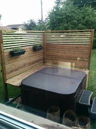 Privacy Around My Hot Tub With Bug Repelling Plants Hot Tub Garden Hot Tub Landscaping Hot Tub Patio