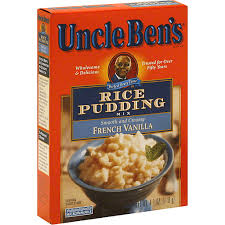 uncle bens rice pudding mix french