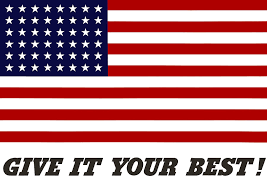 Give It Your Best American Flag Digital Art By War Is Hell Store National flag consisting of white stars (50 since july 4, 1960) on a blue canton with a field of 13 alternating stripes, 7 red and 6 white.