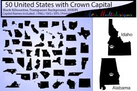 1 Usa Capital Map Svg Designs Graphics