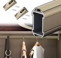 Amazon.com: closet rods for hanging clothes Champagne Gold ...