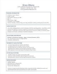 Eager and enthusiastic beginning teacher candidate with experience working with young people. Sample Resume Format For Fresh Graduates Two Page Format Jobstreet Philippines