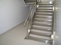 Our stair nosings have a proprietary epoxy abrasive that maintains integral color aggregate over time and is both hard enough to hold its form yet flexible enough to prevent cracking and chipping. Stainless Steel Stair Nosing