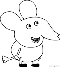 In fact, edmond is so intelligent he actually has his own section in the activity parts of the peppa pig magazine. Edmond Elephant Coloring Page Coloringall
